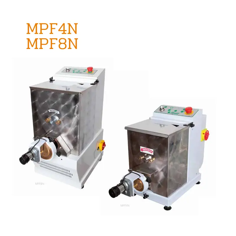 Fimar MPF serija – strojevi za svježu tjesteninu različitih kapaciteta Profesionalni stroj za tjesteninu Fimar MPF serije s inox kućištem i mesing nastavkom