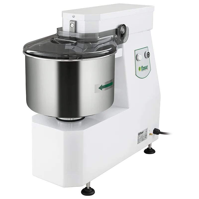 Spiralna miješalica za tijesto 38SN0 Fimar – kapacitet 38 kg Spiralna miješalica za tijesto 38SN0 Fimar s inox posudom i sigurnosnim poklopcem