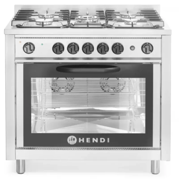 Plinski Štednjak s 5 Plamenika s Električnom Pećnicom