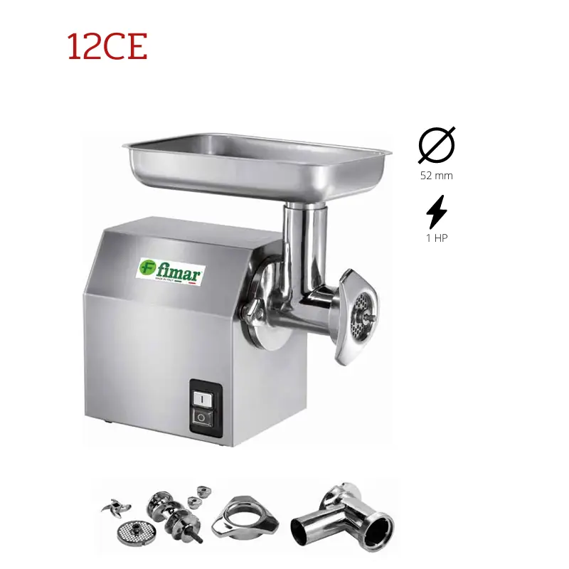 Fimar 12CE – profesionalna mesoreznica kapaciteta 100–160 kg/h Profesionalna mesoreznica Fimar 12CE od inoxa s ulazom 52 mm