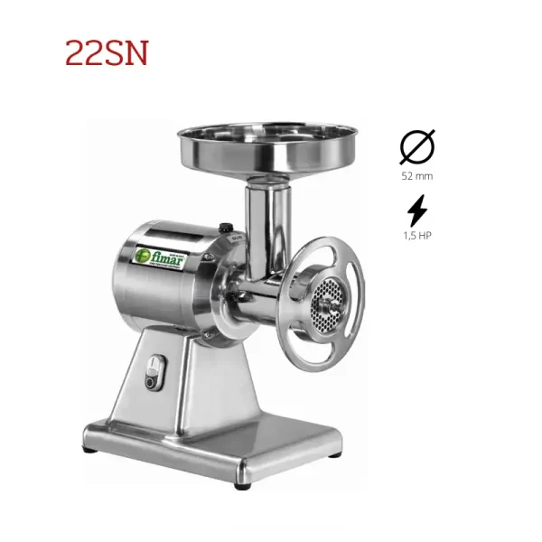 Profesionalna mesoreznica Fimar 22SN s aluminijskim kućištem i inox lijevkom