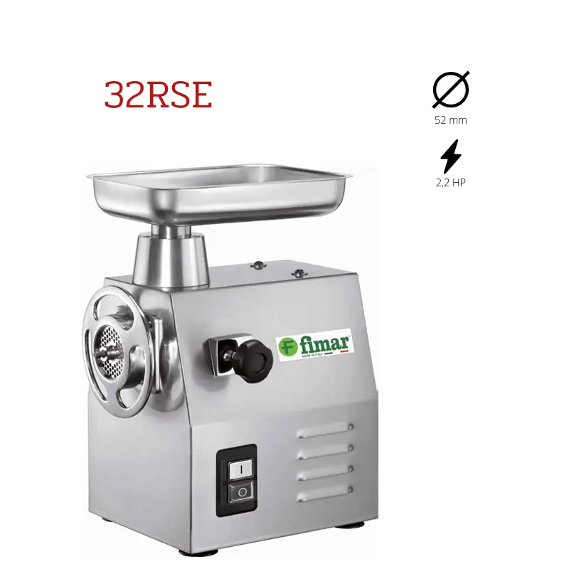 Fimar 32RSE – profesionalna mesoreznica kapaciteta 250–350 kg/h Profesionalna mesoreznica Fimar 32RSE od inoxa s ulazom promjera 52 mm