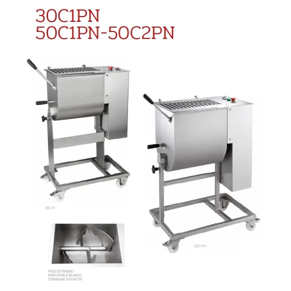 Profesionalna miješalica za meso Fimar 30C1PN i 50C1PN od inoxa