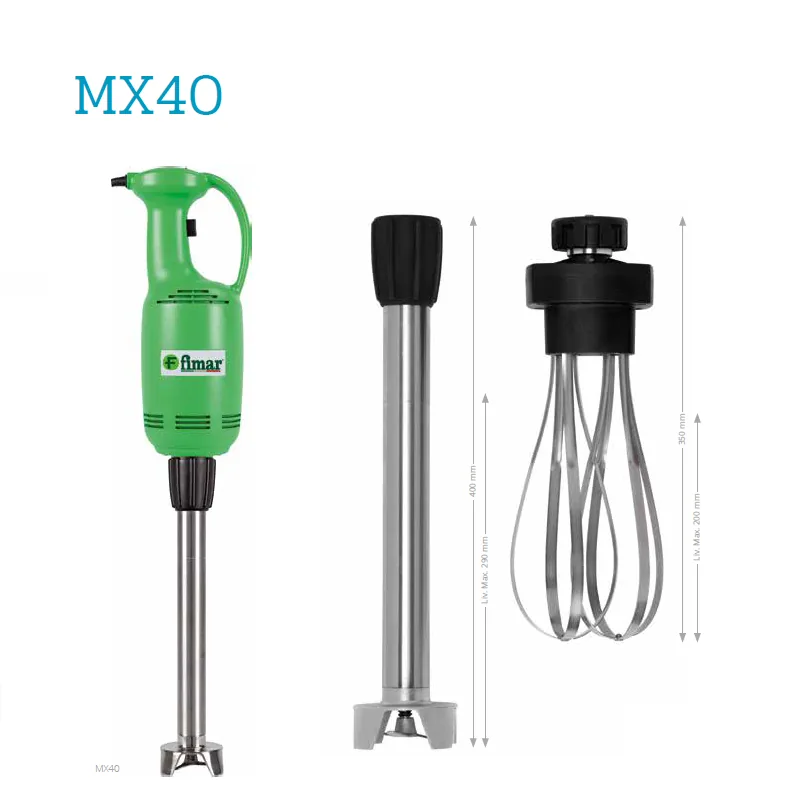 Fimar MX40 – štapni mikser s inox štapom od 40 cm i pjenjačom Profesionalni štapni mikser Fimar MX40 s inox štapom i pjenjačom