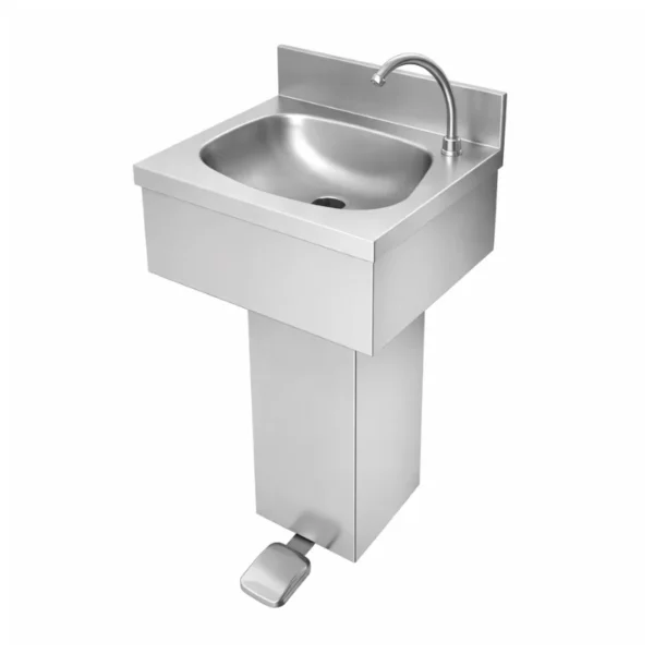 „Sanitarni inox umivaonik s nožnom pedalom AISI 304“